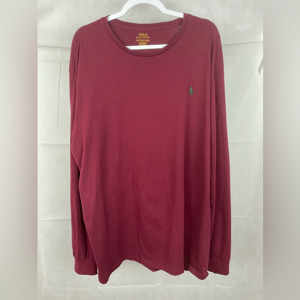 Polo Ralp Lauren Classic Fit Long Sleeve Shirt Men’s Size XXL Burgandy